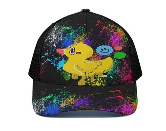 Urban DRIP Trucker – Hat With Black Half-mesh snapback | Urban Streetwear Biker Apparel