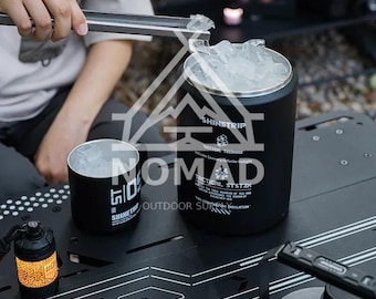 Nomad Stainless Steel Insulated Ice Bucket: Portable Outdoor Drink Cooler