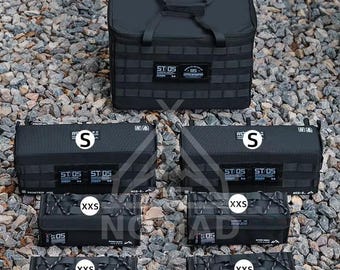 Tactical Camping Bag System: 7-Piece MOLLE Gear Organizer