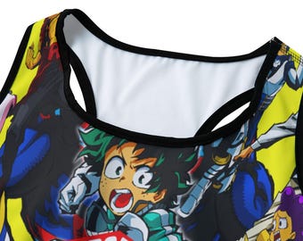 MHA Super Hero – Anime Women's Sports Bra gym | Urban Streetwear Biker Apparel
