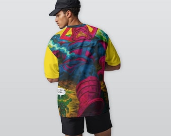 Urban Streetwear SOCS Society Print Men’s Heavyweight Cotton Crewneck T-Shirt