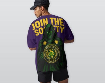 Streetwear Urban Society Heavyweight Cotton Crewneck T-Shirt