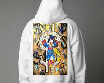 Money Money Money Pullover Hoodie with Micro-Fleece Lining Unisex