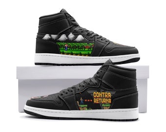 Retro Shoes Contra Returns 90s Gaming High-Top Unisex Sneaker