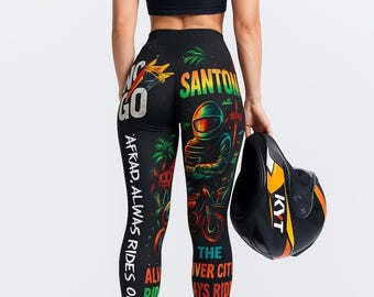 Streetwear Ripped Microfiber Leggings–Distressed Fashion Leggings – All-Day Comfortmotorcycle