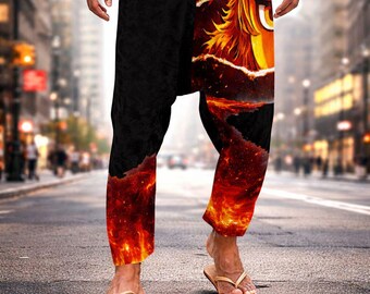 Anime Slayer Of Demons All-Over Print Men’s Harem Pants Urban Apparel