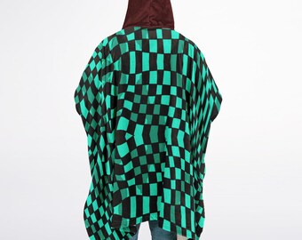 Slayer Of Demons Anime Comic Premium Flannel Blanket PonchoUrban