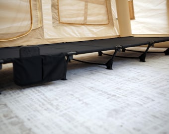 Folding Camp Bed: Heavy Duty Oxford Cloth, Aluminum Alloy - 150kg Capacity