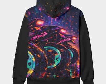 Backshots Motorcycle Hoodie: Laugh Now Print, Urban Biker Streetwear