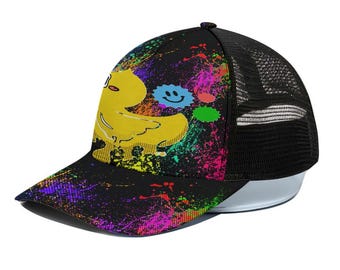 Urban DRIP Trucker – Hat With Black Half-mesh snapback | Urban Streetwear Biker Apparel