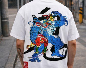 Oni Demon Samurai – T-shirt Urban | Urban Streetwear Biker Apparel