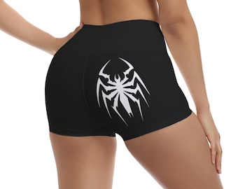 Symbiote Super Hero Comic Anime Women's Ultra-Short Yoga Shorts gym