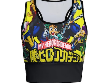 MHA Super Hero Anime Women's Sports Bra gym