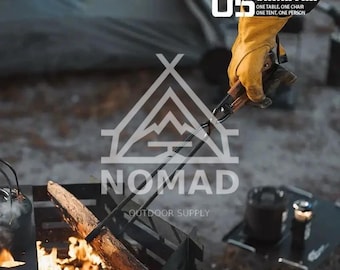 Carbon Steel Outdoor Utility Tool: Brown Heavy-Duty Camping Gear