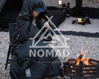 Nomad Cotton Camping Sleeping Bag: Cold Weather Hybrid Envelope