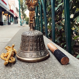 BEST SELLING BELL !!Tibetan 7.5&quot; Handmade | Bell &  Dorje (vajra) | for Yoga, Meditation and Chakra Balancing