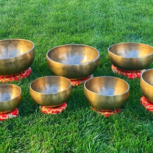 Holiday Sale!!!! | 7 chakra singing bowl set used for meditation, healing, mindfulness, sound therapy and yoga.