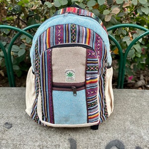 60 % OFF  Holiday Sale !!! Hemp Backpack | Sustainable Rucksack for Men and Women | High-Quality Hemp and Cotton Blend from Nepal