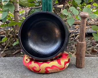 40 % OFF  Holiday Sale !!!  5" inches Copper Tibetan Ashtamangala Singing bowl for Meditation, Healing , Yoga and Sound Therapy