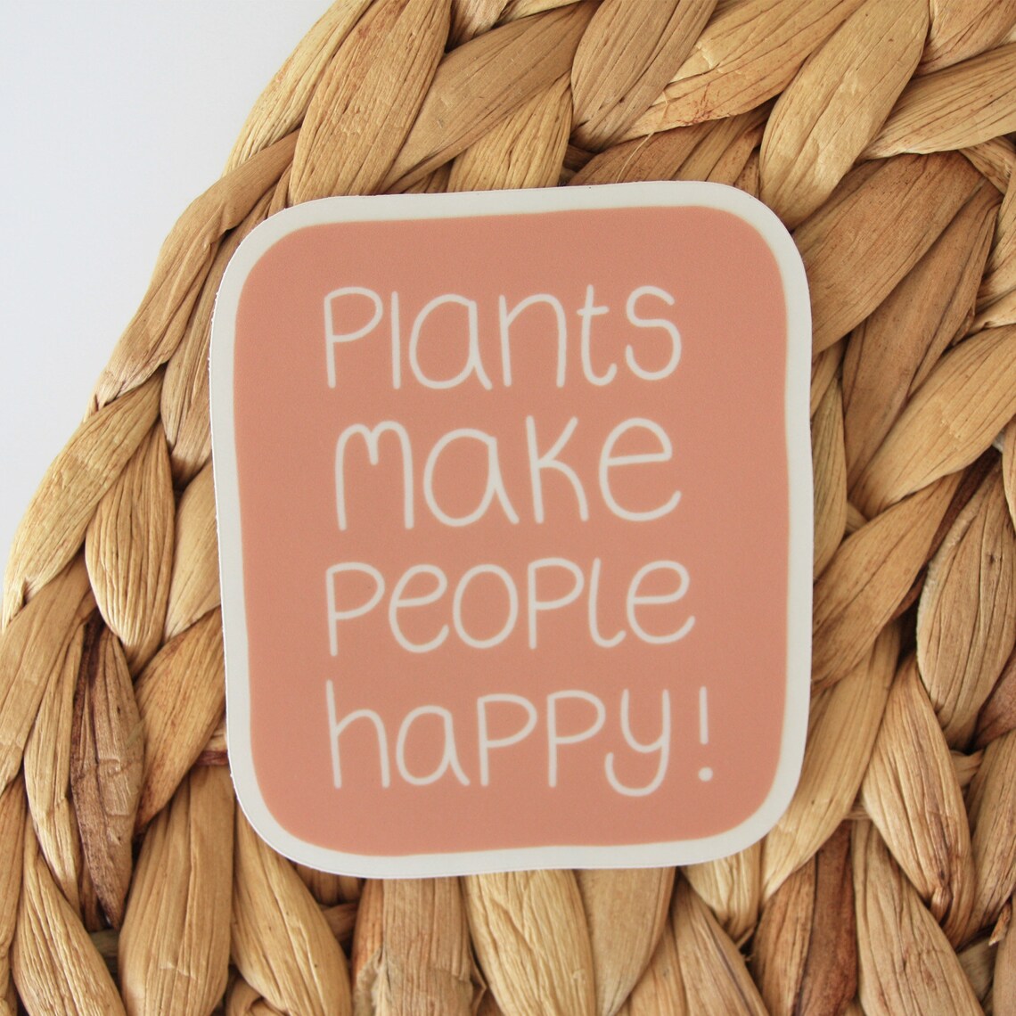 Plants Make People Happy Vinyl Sticker for Your Laptop Water Etsy