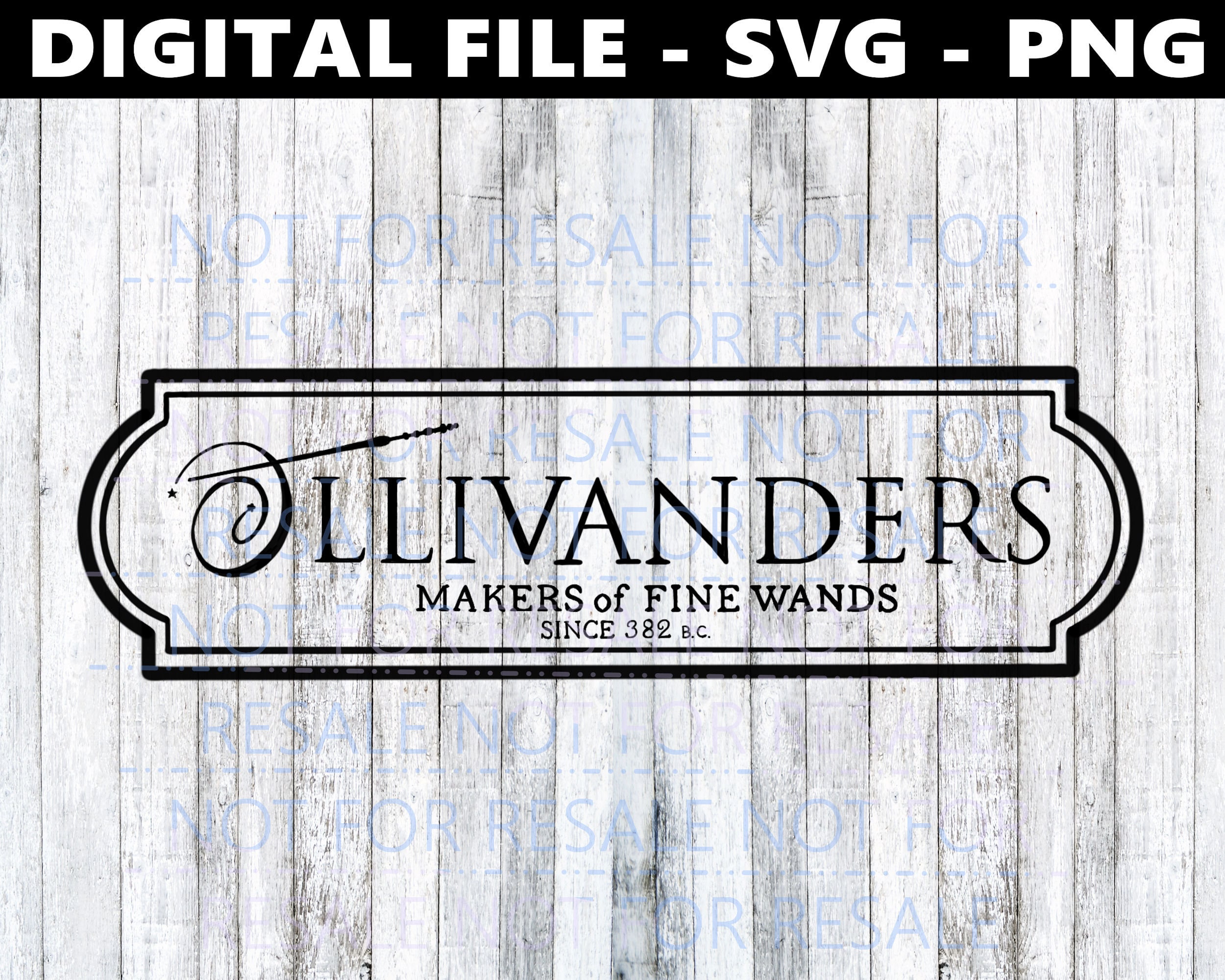 Harry Potter Ollivanders Maker of Find Wands Sign SVG Cut | Etsy