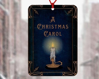 Un ambientador de coche Christmas Carol - inspirado en Charles Dickens - ambientador novedoso - regalo secreto de Santa - Scrooge - Marley