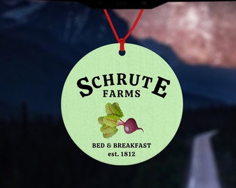 Schrute Farms car air freshener - inspired by The Office - beetroot freshie - Car Air Freshener - Car Accessories - Dwight Schrute