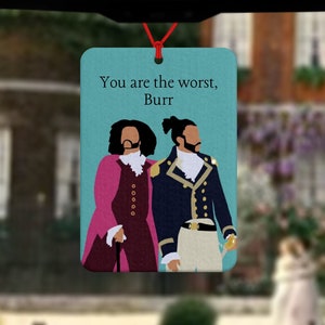 Musical theatre car air freshener - inspired by Hamilton the musical - Schuyler sisters - work - musicals fan - Angelica - Eliza - Peggy