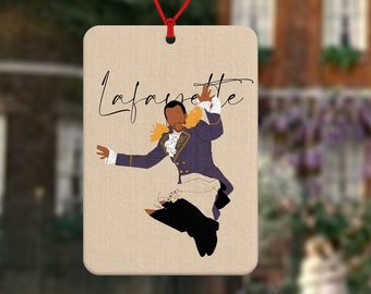 Musical theatre car air freshener - inspired by Hamilton the musical - Schuyler sisters - work - musicals fan - Angelica - Eliza - Peggy