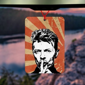 David Bowie Air Freshener - British music icon - Ziggy stardust - Aladdin Sane - Blackstar - David Bowie Fan  - Musician - Singer