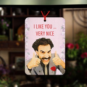 Deodorante per auto Borat - Sacha Baron Cohen - Kazakistan - Accessori per auto - figura cult - commedia - regalo per il partner - regalo per la persona amata