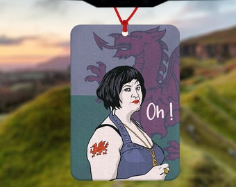 Gavin and Stacey Car Air Freshener - Nessa Jenkins - Car Air Freshener - Car Accessory - Wales - Essex - sitcom