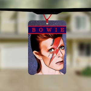 David Bowie Air Freshener - Aladdin Sane - Car Air Freshener - Car Accessories - David Bowie Fan  - Musician - Singer