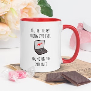 Online partner mug - online dating - online lover - gift for partner - meet on internet - tinder lover - internet dating sites