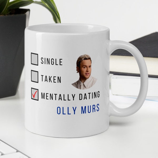 Dating Olly Murs mug - inspired by Olly Murs - pop art image - gift for her - fan mug - gift for Olly Murs fan