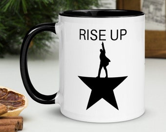 Tasse de théâtre musical - inspirée de la comédie musicale Hamilton - lève-toi - soeurs Schuyler - cadeau pour amateur de comédies musicales