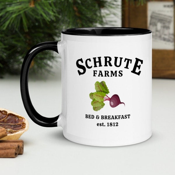 Mug des fermes Schrute - inspiré par The Office - mug betterave - Steve Carell - Michael Scott - Dwight Schrute - Jim Halpert - sitcom US