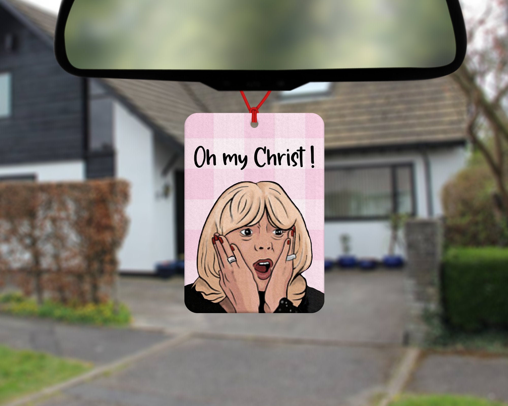 Gavin and Stacey Car Air Freshener - Pam Shipman - Oh my Christ - Car Air Freshener - Car Accessories - Billericay - Essex - sitcom