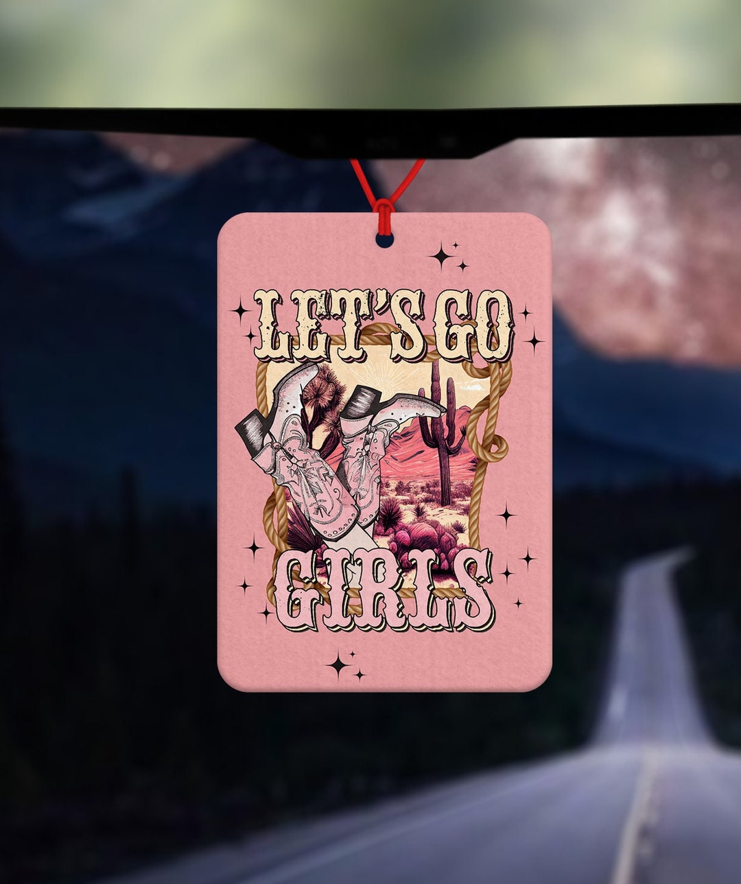 Let's Go Girls Car Air Freshener Hen Party Gift Etsy UK