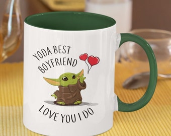 Yoda best boyfriend mug love you I do baby Yoda mug Yoda best  boyfriend inspired by Star Wars Mandalorian present for boyfriend