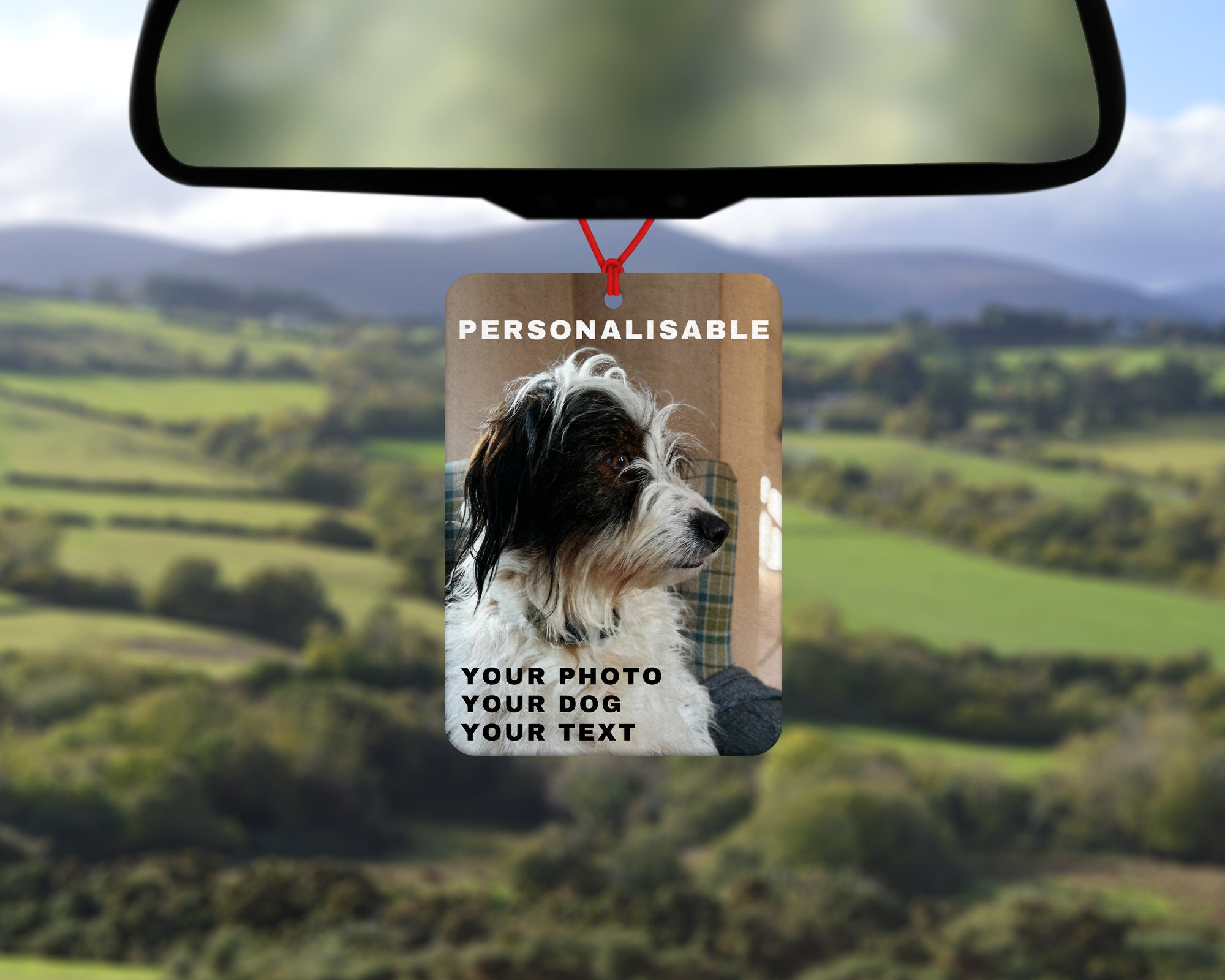 Personalisierter Lufterfrischer personalisiertes Geschenk Auto  Lufterfrischer Ihr Foto Ihre Nachricht personalisierbar personalisiertes  Geschenk Hundeliebhaber - .de
