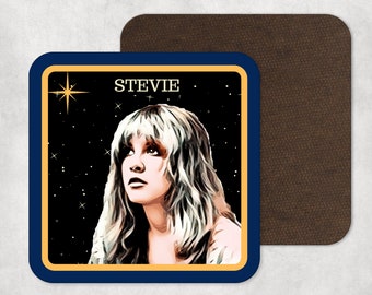 Porta-copos da Stevie Nicks - Fleetwood Mac - Stevie Nicks - Cantora - Ícone do rock - Rhiannon - Vocalista americana - Porta-copos
