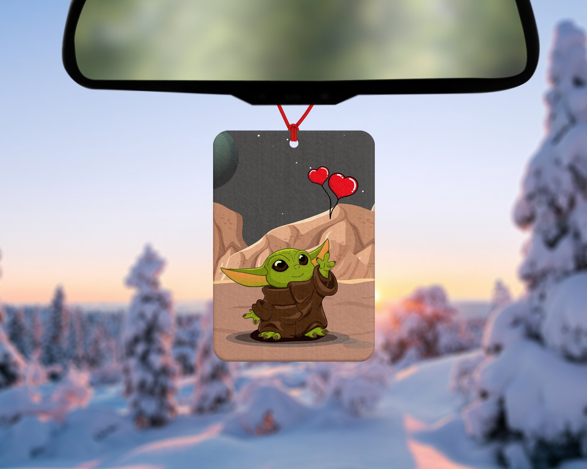 Baby Yoda Car Air Freshener Yoda best cadeau pour un être cher cadeau pour  toute occasion inspiré par la guerre des étoiles mandalorien accessoires de  voiture -  France