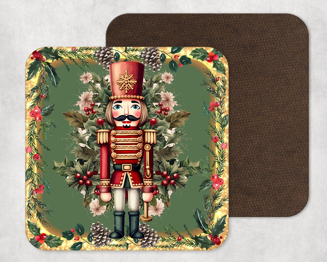 Christmas Nutcracker Drinks Coaster Nutcracker Beermat Etsy UK