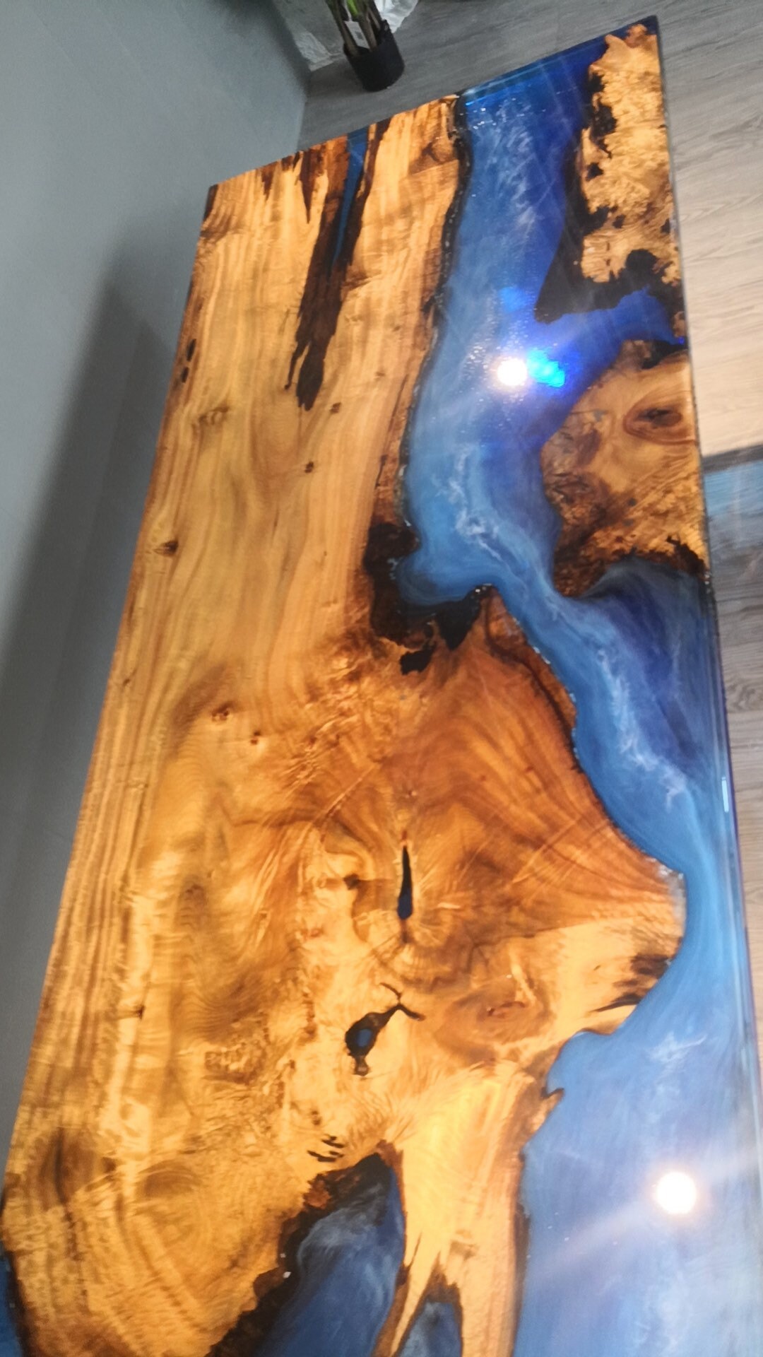 Maketoorder Epoxy resin and wood river table epoxy table Etsy