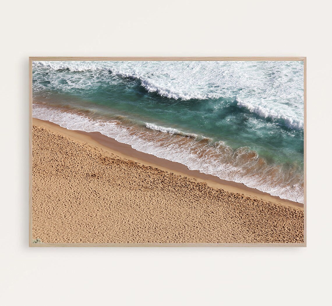 Beach Print Sea Poster Coast Decor Sand Ocean Shore Prints No Etsy