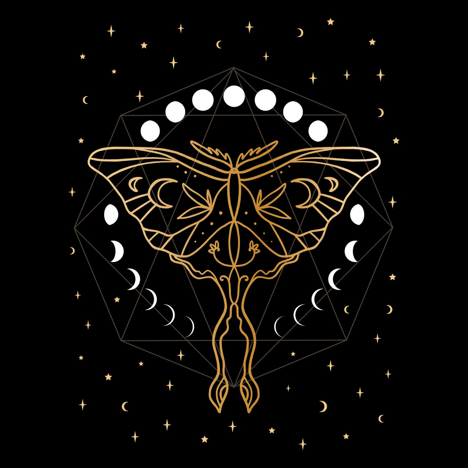 Luna Moth Empath Protection Empath Aesthetic Shirt Etsy