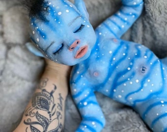 crawling alien doll