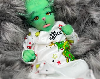 Custom order Sorrow Christmas partial silicone baby doll