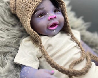 Custom order blue alien baby Blossom vinyl